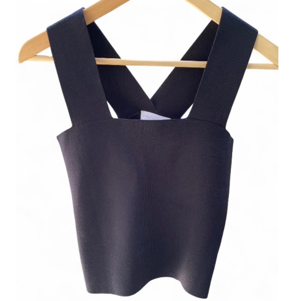 House of Harlow 1960 Ribbed Crossback Top